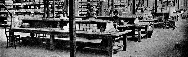 The Hall in Which the Porcelain Articles Are Shaped.