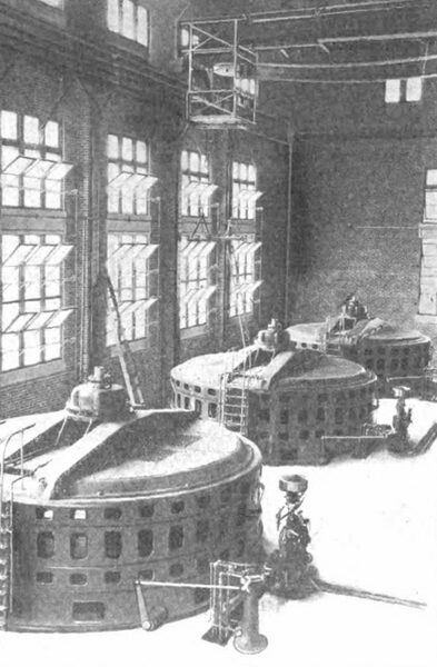 Fig. 1--Interior of Power House.