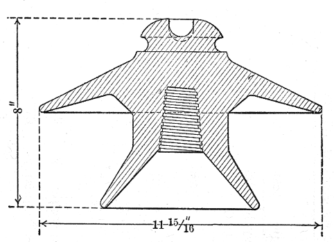 FIG. 2 - PROPOSED 38,000-VOLT INSULATOR
