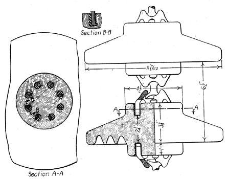 Details of J-D Disk Insulator Units.