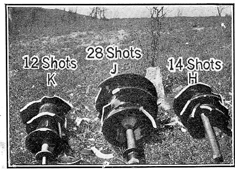 FIG. 34 � AFTER NUMBER OF SHOTS AS INDICATED