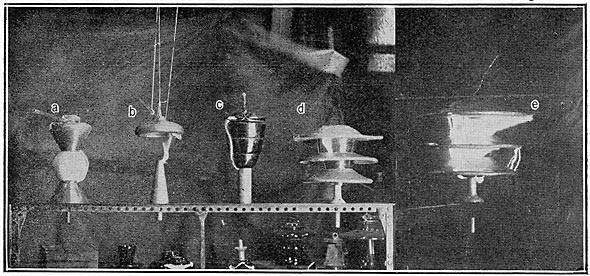 FIG. 7 � 60-CYCLE FLASHOVERS ON THEORETICAL PORCELAIN SHAPES