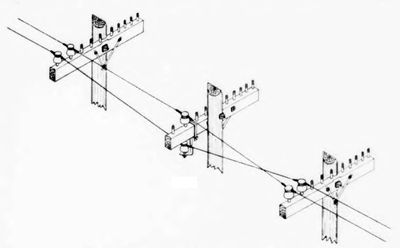 Fig. 3�Transposition of wires with drop bracket.