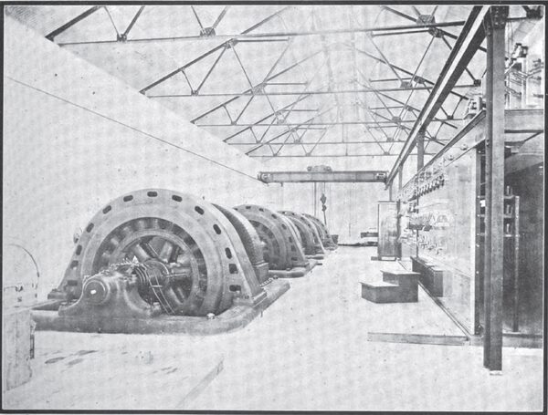 THE INTERIOR OF SANTA ANA POWER PLANT NO. 1