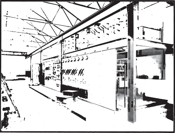 GENERATOR AND HIGH TENSION SWITCHBOARDS IN SANTA ANA POWER PLANT NO. 1