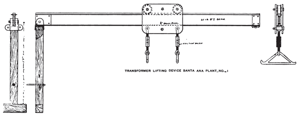 TRANSFORMER LIFTING DEVICE SANTA ANA PLANT NO. 1