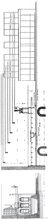 ARRANGEMENT OF TRANSFORMERS AND HIGH TENSION WIRING, SANTA ANA PLANT NO. 1