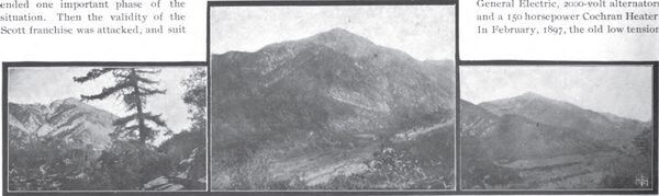 THREE VIEWS OF MOUNT SAN BERNARDINO AND MILL CREEK CANYON