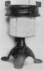 FIG. 9. � PORCELAIN INSULATOR USED FOR INSULATING THIRD RAIL, SOUTH SIDE ELEVATED RAILROAD, CHICAGO.