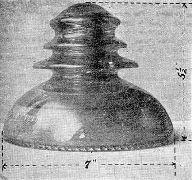 FIG. 16. � INSULATOR USED AT PROVO FOR 40,000 VOLTS.