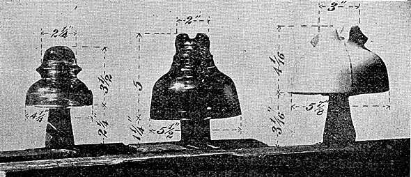 FIG. 5. � INSULATORS USED IN HIGH-TENSION TESTS AT TELLURIDE.
