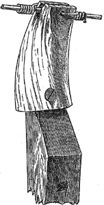 HORN INSULATOR AND BRACKET TAKEN FROM ZACATECAS TELEPHONE LINE, ZACATECAS, MEXICO.