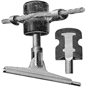 THE "CINCH" TROLLEY WIRE INSULATOR.