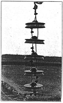 FIG. 10. 110,000-VOLT SUSPENSION INSULATOR
