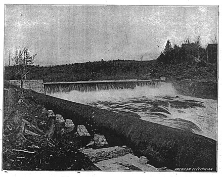 FIG. 5. � VIEW OF DAM AND FLUME.