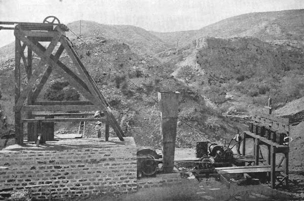 AN ELECTRIC HOISTING PLANT AT BOLETO, MEXICO.
