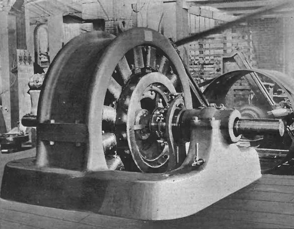 A 250 HORSE-POWER THREE-PHASE ALTERNATING CURRENT MOTOR.