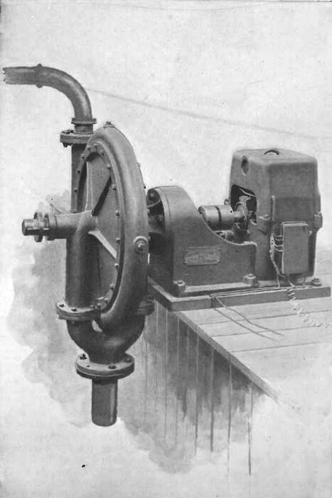 CENTRIFUGAL PUMP WITH DIRECT-CONNECTED MOTOR.