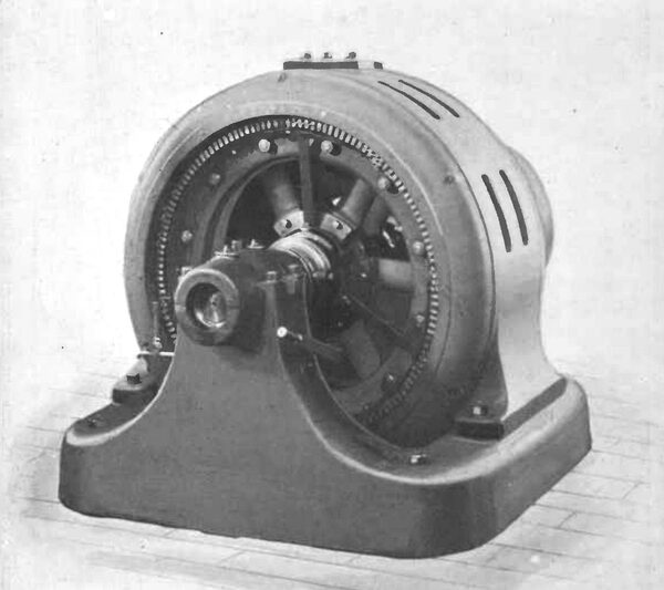 A TYPICAL ALTERNATING CURRENT INDUCTION MOTOR OF 125 HORSE-POWER.