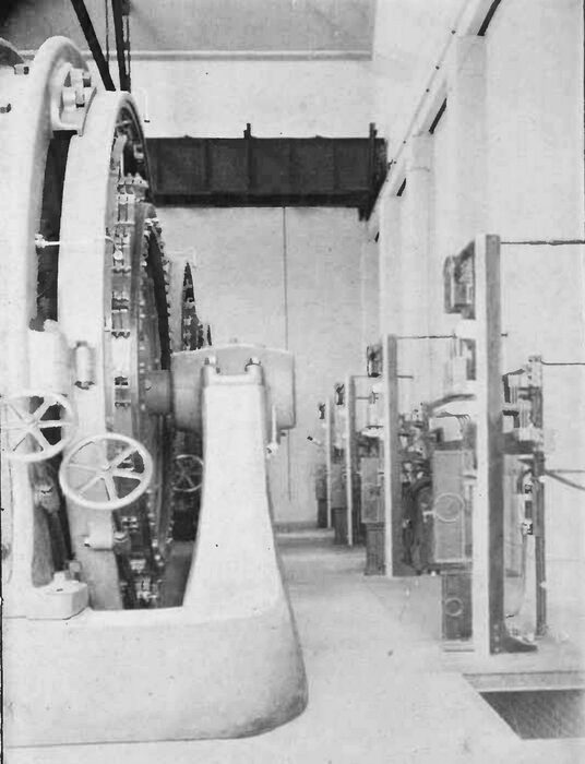 DIRECT-CURRENT SIDE OF THE ROTARTY CONVERTERS OF THE LOW-TENSION SWITCHBOARDS.