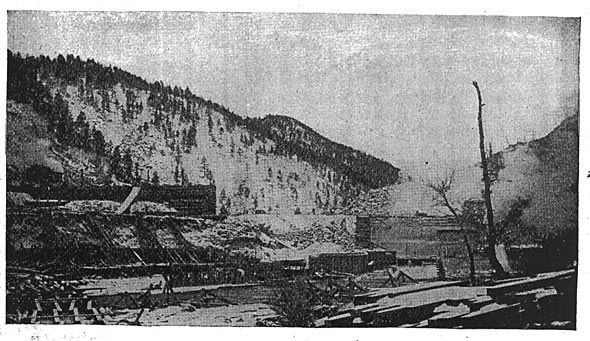 FIG. 8. � DAM, LOOKING UP STREAM.