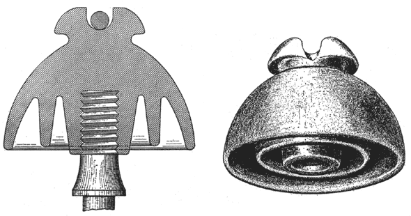 FIG. 11. � HIGH VOLTAGE INSULATORS.