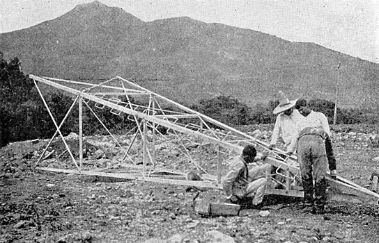 FIG. 41. - ASSEMBLING A TOWER.