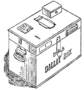 PATENT SAFETY REGISTERING BALLOT BOX.