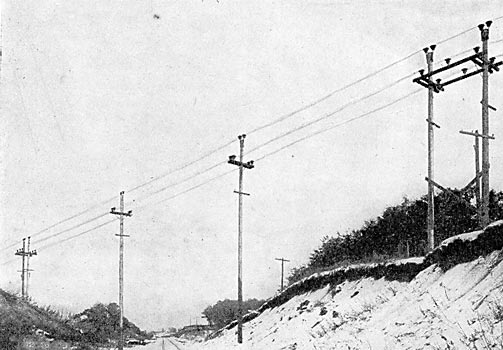 FIG. 3. - LINE CROSSING RAILROAD CUT.