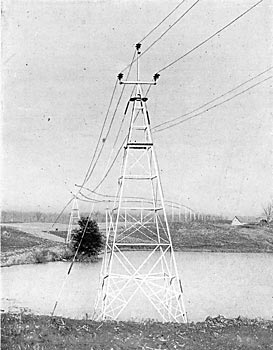 FIG. 9. - STEEL TOWERS ON LEEDHOLM LAKE.
