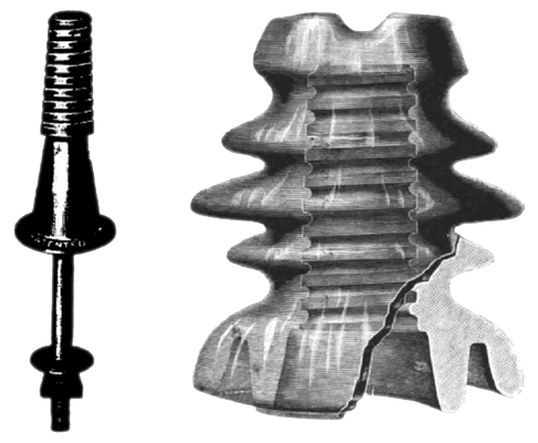 NEW INSULATOR AND PIN.