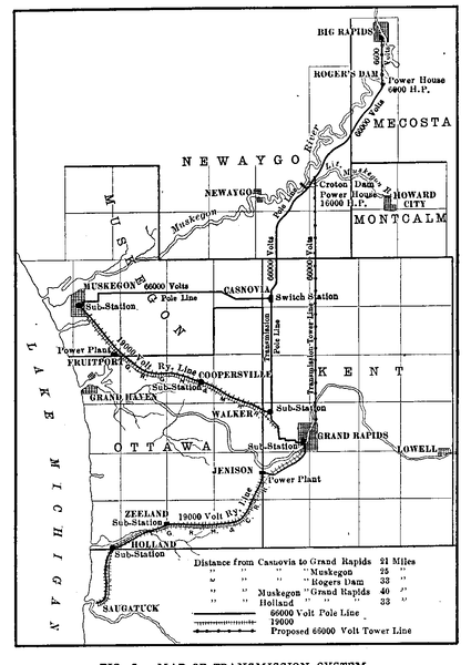 FIG. 1 -- MAP OF TRANSMISSION SYSTEM.