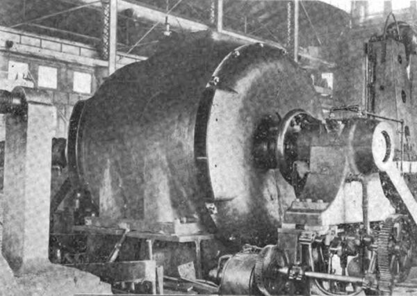 A 3,250-KILOWATT TURBO-GENERATOR UNDER TEST.