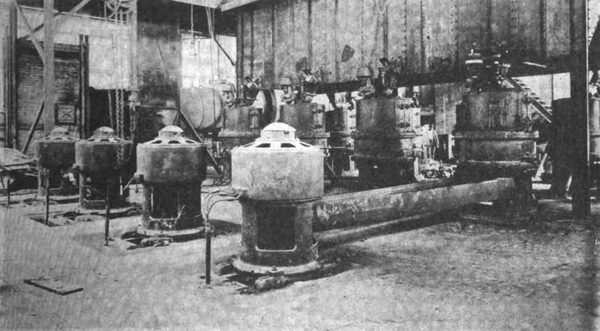 ELECTRIC MOTORS DRIVING CEMENT MILLS.