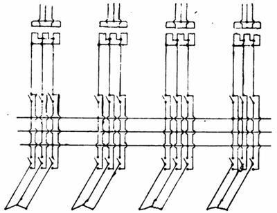 TRANSFER BOARD AND TRANSFORMER CONNECTIONS.