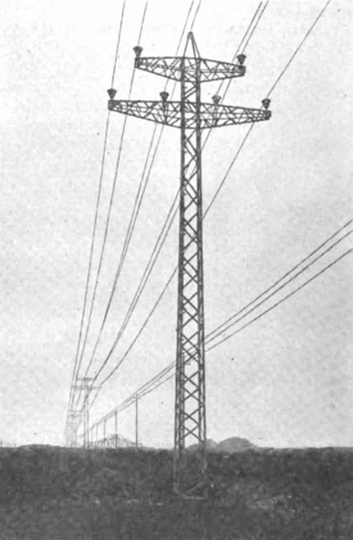 A VIEW OF THE DRAINAGE CANAL POWER-TRANSMISSION LINE FROM LOCKPORT, ILL., TO CHICAGO.