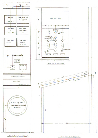 DETAILS OF MAIN CONTROL SWITCHBOARD.