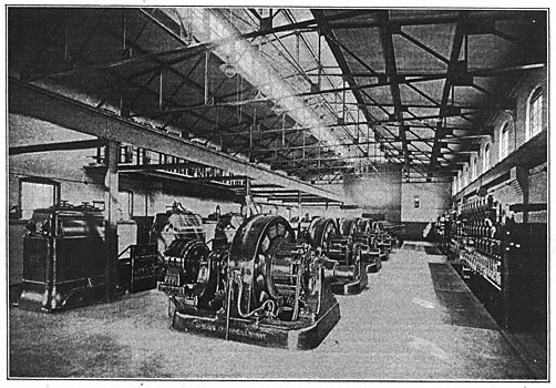 FIG. 1. � GENERAL VIEW OF THE TRANSFORMER ROOM OF WATERBURY SUB-STATION NO. 1.