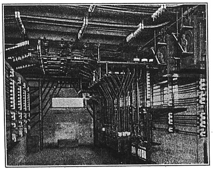 FIG. 14. � OIL SWITCHES AND REGULATORS IN BASEMENT OF SUB-STATION NO. 1