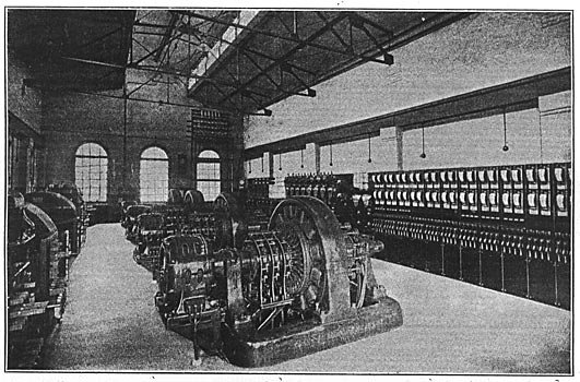 FIG. 16. � GENERAL VIEW OF THE INTERIOR OF WATERBURY SUB-STATION NO. 2