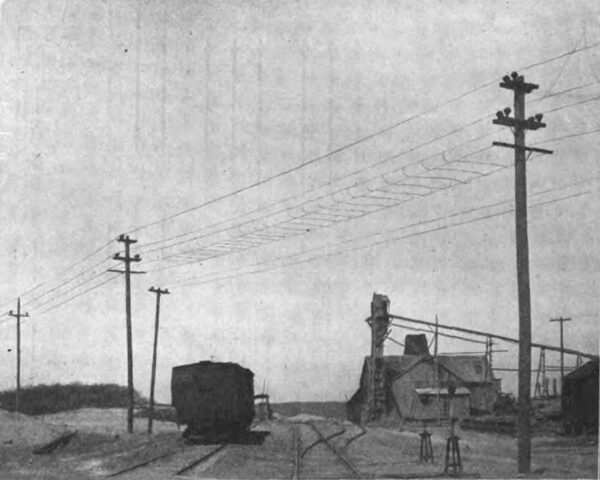 Fig. 7. Transmission Wires Crossing Railroad Tracks.