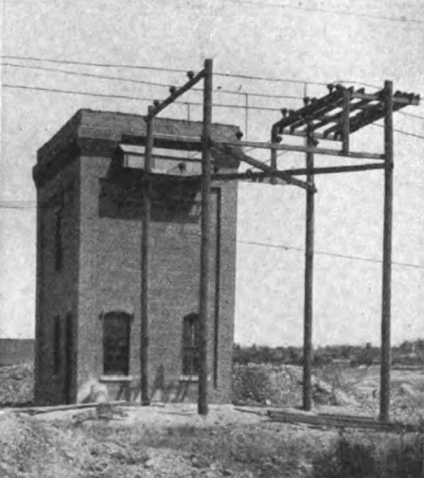 FIG. 8. SUB-STATION NO. I OF JOPLIN POWER - TRANSMISSION PLANT.