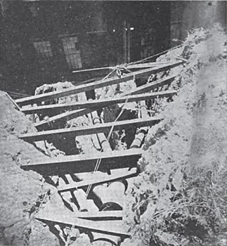 Y-BRANCHES AT FOOT OF PIPE LINE.