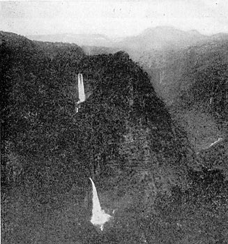 FIG. 3.-GENERAL VIEW OF NECAXA FALLS REGION AND CONSTRUCTION CAMP.