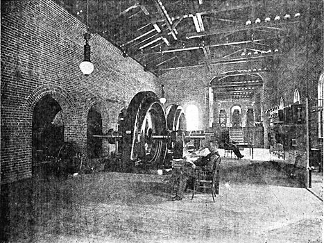 FIGURE 5. - INTERIOR OF THE WEST KOOTENAY POWER HOUSE.