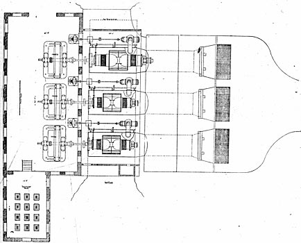 FIGURE 7. - FLOOR PLAN OF POWER HOUSE.
