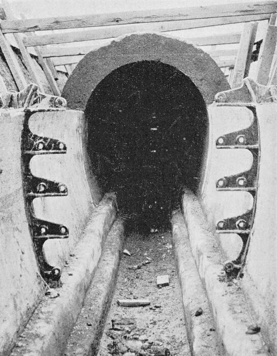 CROSS  SECTION  OF  A  CABLE  CONDUIT.