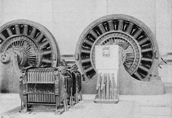 TWO  OF  THE  ROTARY  CONVERTERS  AND  ALSO  TWO  OF  THE  STATIC  TRANSFORMERS  IN  THE PITTSBURGH  REDUCTION  COMPANY�S  PLANT.