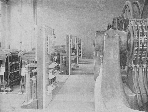 THE  ALTERNATING  CURRENT  SIDE  OF  THE  ROTARY  CONVERTERS,  THE  ALTERNATING  CURRENT SWITCHBOARDS  AND  THE  STATIC  TRANSFORMERS.