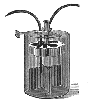 FIG. 14. � GRAVITY BATTERY WITH ADJUSTABLE HANGER.